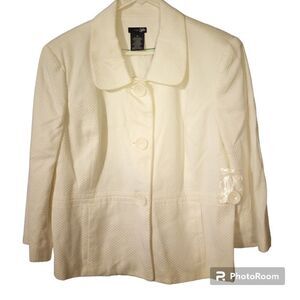 ✨ NWOT East 5th textured mid length blazer with pockets
